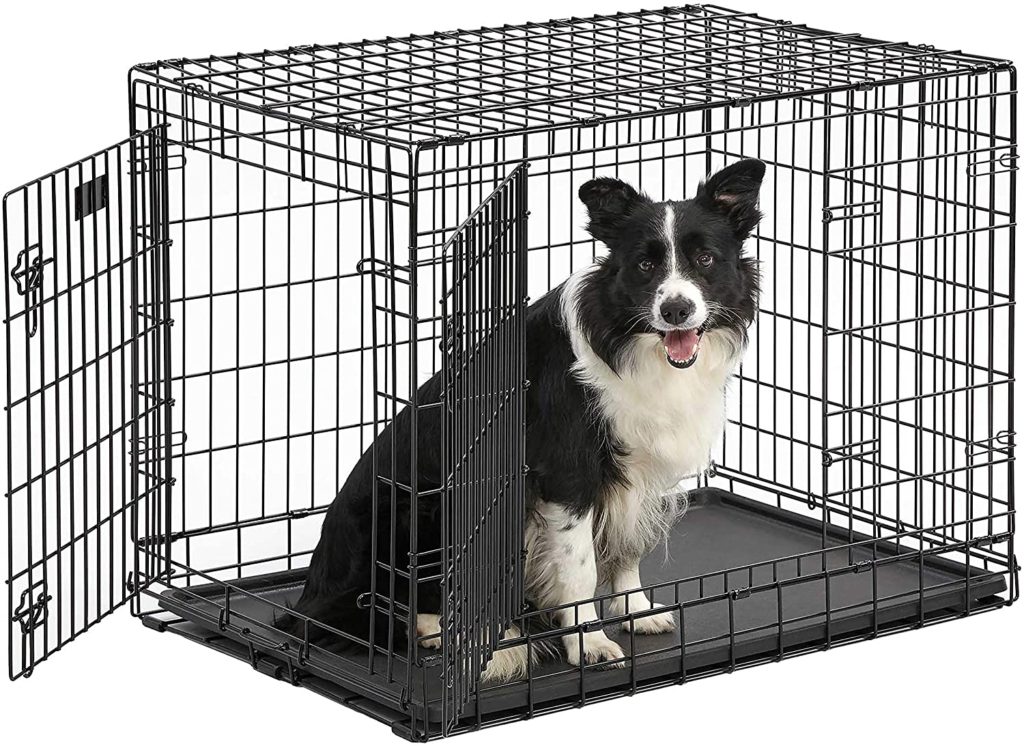 Ultima Pro (Professional Series & Most Durable MidWest Dog Crate) Extra-Strong Double Door Folding Metal Dog Crate